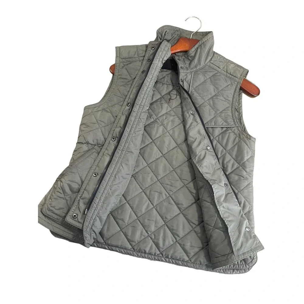Coach Women's‎ Quilted Military Vest Olive Green Size Medium